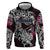 Personalized Norway Viking Blood Hoodie Nordic Runes and Shield of Ancestry in Tribal Knotwork