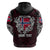 Personalized Norway Viking Blood Hoodie Nordic Runes and Shield of Ancestry in Tribal Knotwork