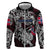 Personalized Norway Viking Blood Hoodie Nordic Runes and Shield of Ancestry in Tribal Knotwork