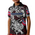 Personalized Norway Viking Blood Kid Polo Shirt Nordic Runes and Shield of Ancestry in Tribal Knotwork