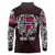 Personalized Norway Viking Blood Long Sleeve Polo Shirt Nordic Runes and Shield of Ancestry in Tribal Knotwork