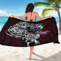 Norway Viking Blood Sarong Nordic Runes and Shield of Ancestry in Tribal Knotwork