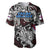 Personalized Faroe Islands Viking Blood Baseball Jersey Nordic Runes and Shield of Ancestry in Tribal Knotwork