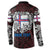 Personalized Faroe Islands Viking Blood Button Sweatshirt Nordic Runes and Shield of Ancestry in Tribal Knotwork