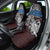 Faroe Islands Viking Blood Car Seat Cover Nordic Runes and Shield of Ancestry in Tribal Knotwork