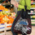 Personalized Faroe Islands Viking Blood Grocery Bag Nordic Runes and Shield of Ancestry in Tribal Knotwork