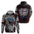 Personalized Faroe Islands Viking Blood Hoodie Nordic Runes and Shield of Ancestry in Tribal Knotwork