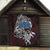 Faroe Islands Viking Blood Quilt Nordic Runes and Shield of Ancestry in Tribal Knotwork