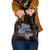 Faroe Islands Viking Blood Shoulder Handbag Nordic Runes and Shield of Ancestry in Tribal Knotwork