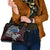 Faroe Islands Viking Blood Shoulder Handbag Nordic Runes and Shield of Ancestry in Tribal Knotwork