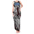 Personalized Faroe Islands Viking Blood Tank Maxi Dress Nordic Runes and Shield of Ancestry in Tribal Knotwork