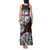 Personalized Faroe Islands Viking Blood Tank Maxi Dress Nordic Runes and Shield of Ancestry in Tribal Knotwork