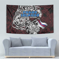 Faroe Islands Viking Blood Tapestry Nordic Runes and Shield of Ancestry in Tribal Knotwork