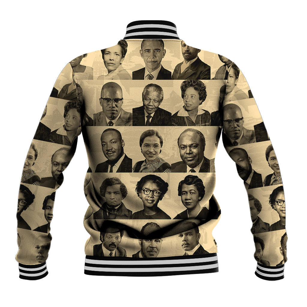 Civil Rights Leaders Baseball Jacket African-American - Wonder Print Shop