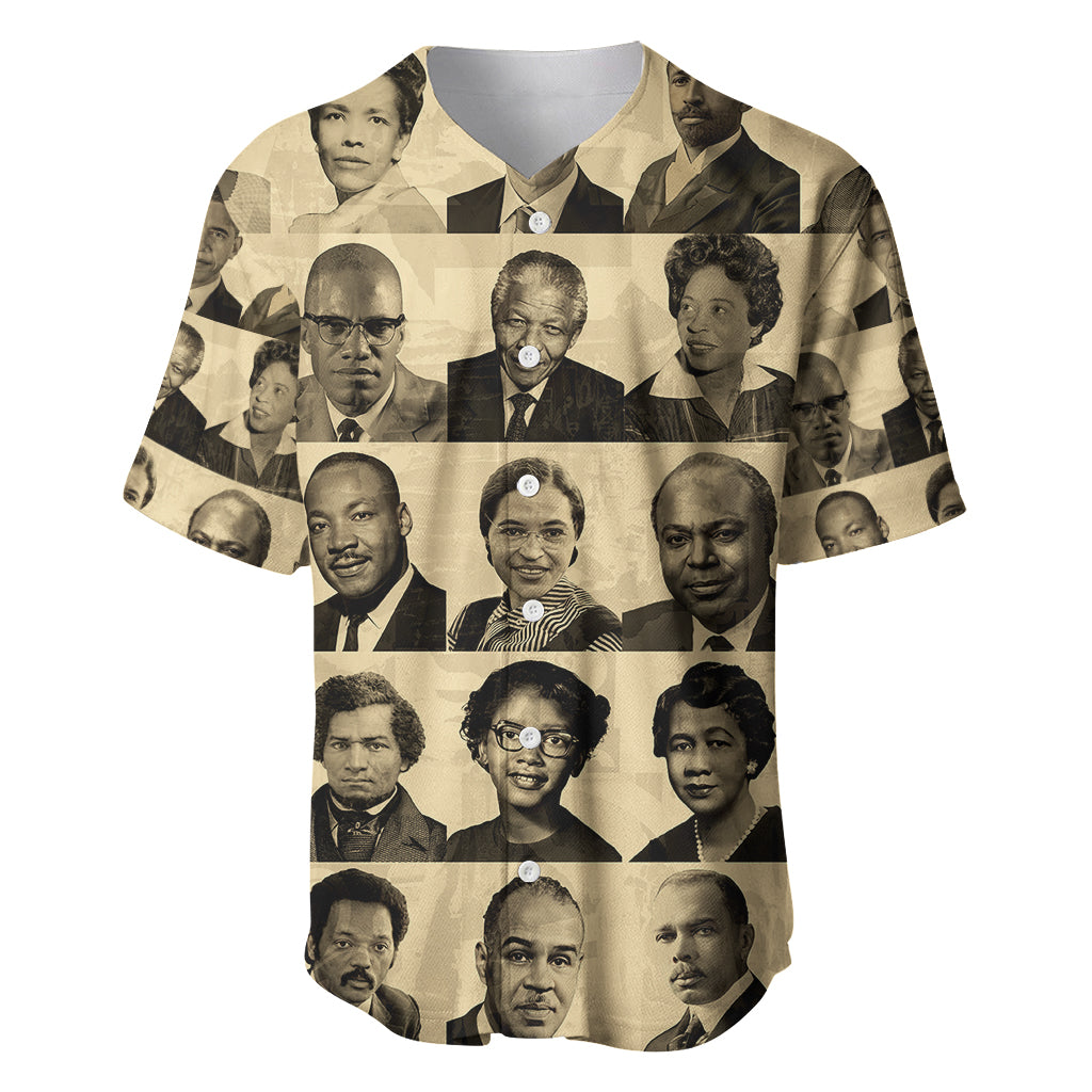 Civil Rights Leaders Baseball Jersey African-American - Wonder Print Shop