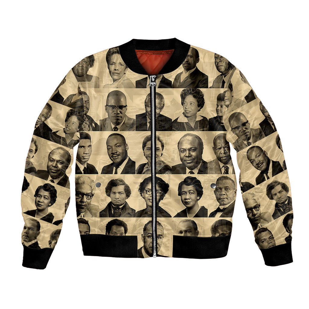 Civil Rights Leaders Bomber Jacket African-American - Wonder Print Shop