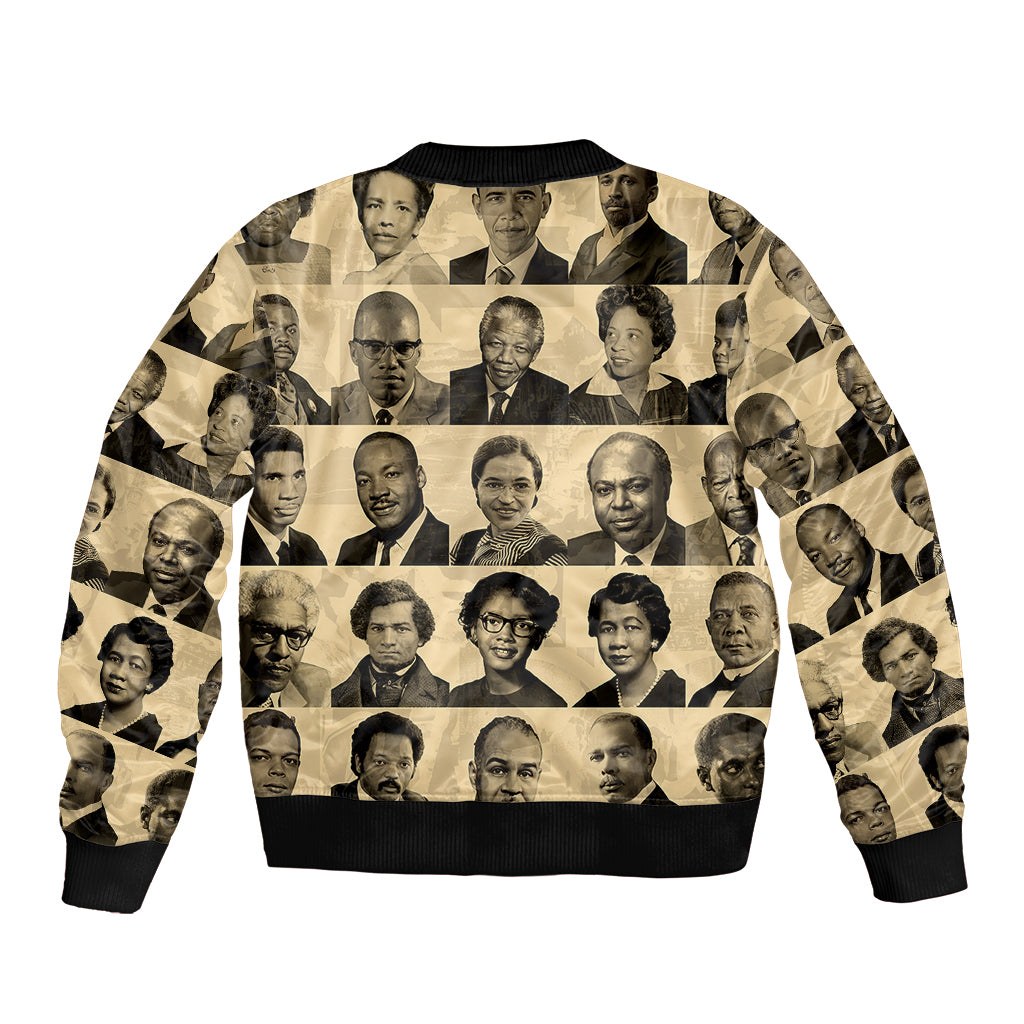 Civil Rights Leaders Bomber Jacket African-American - Wonder Print Shop