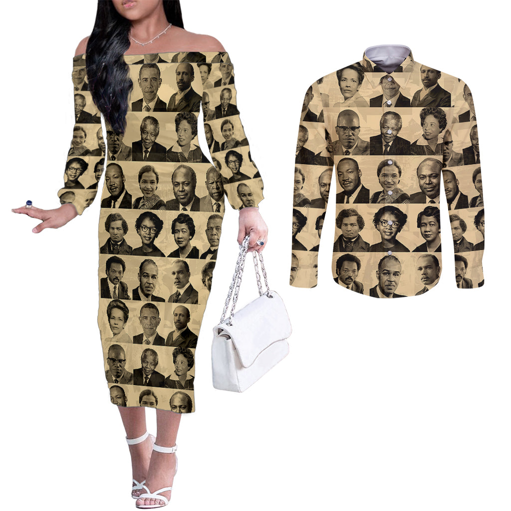 civil-rights-leaders-couples-matching-off-the-shoulder-long-sleeve-dress-and-long-sleeve-button-shirts-african-american