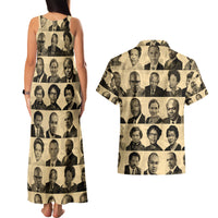 Civil Rights Leaders Couples Matching Tank Maxi Dress and Hawaiian Shirt African-American - Wonder Print Shop
