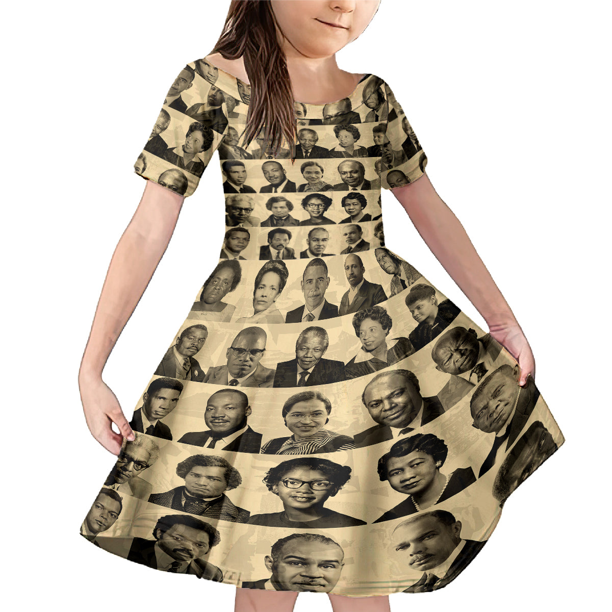 Civil Rights Leaders Family Matching Mermaid Dress and Hawaiian Shirt African-American - Wonder Print Shop