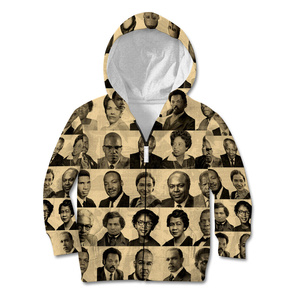 Civil Rights Leaders Kid Hoodie African-American - Wonder Print Shop