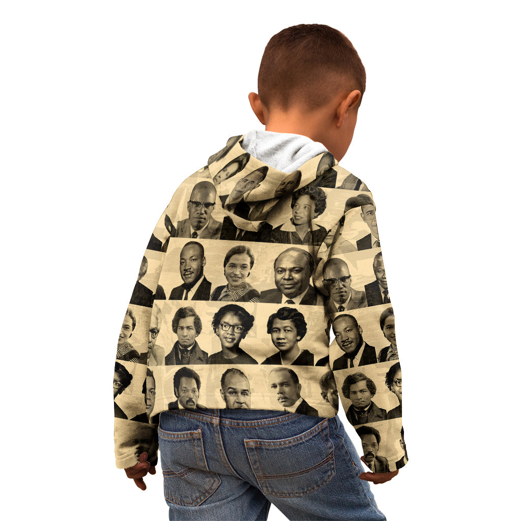 Civil Rights Leaders Kid Hoodie African-American - Wonder Print Shop