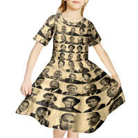 Civil Rights Leaders Kid Short Sleeve Dress African-American - Wonder Print Shop