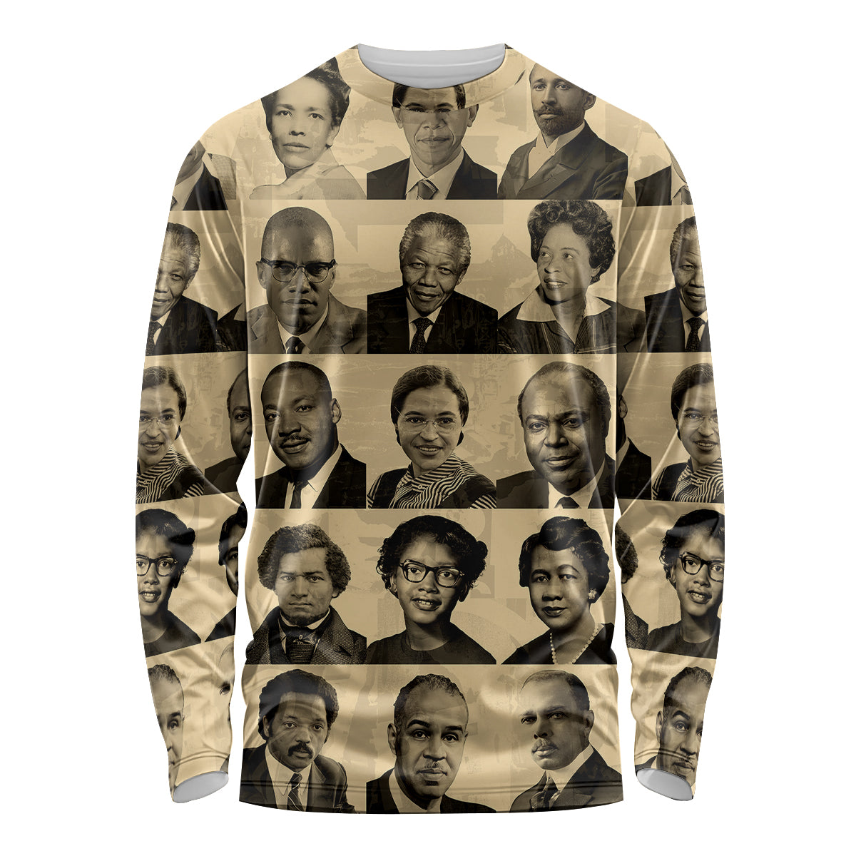 Civil Rights Leaders Long Sleeve Shirt African-American - Wonder Print Shop