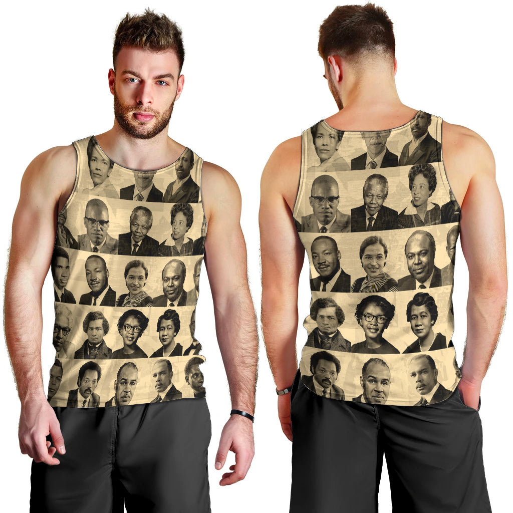 Civil Rights Leaders Men Tank Top African-American - Wonder Print Shop