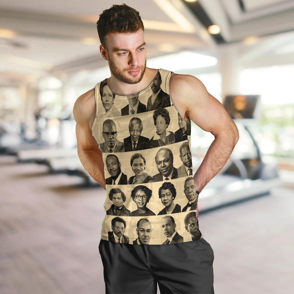 Civil Rights Leaders Men Tank Top African-American - Wonder Print Shop