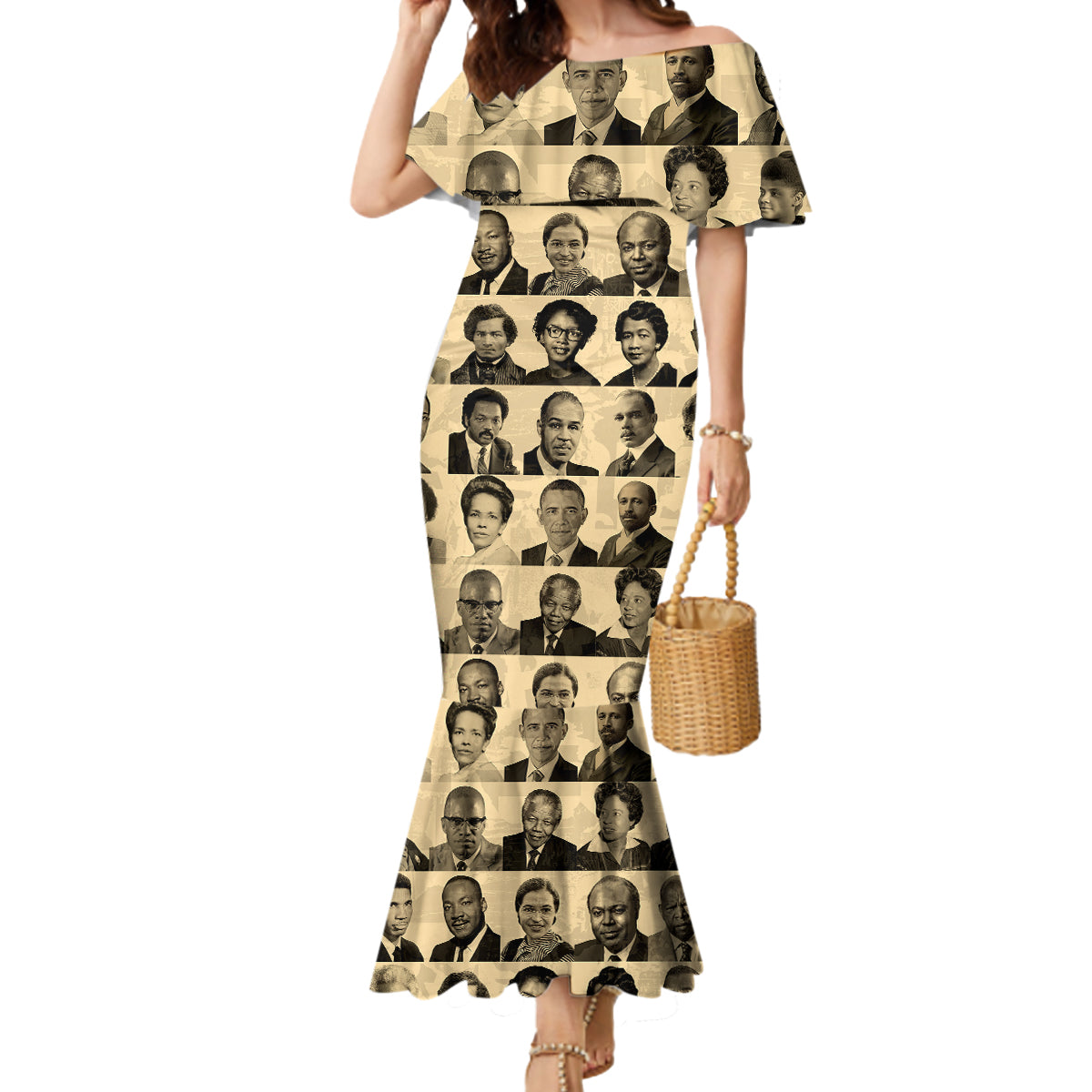 Civil Rights Leaders Mermaid Dress African-American - Wonder Print Shop