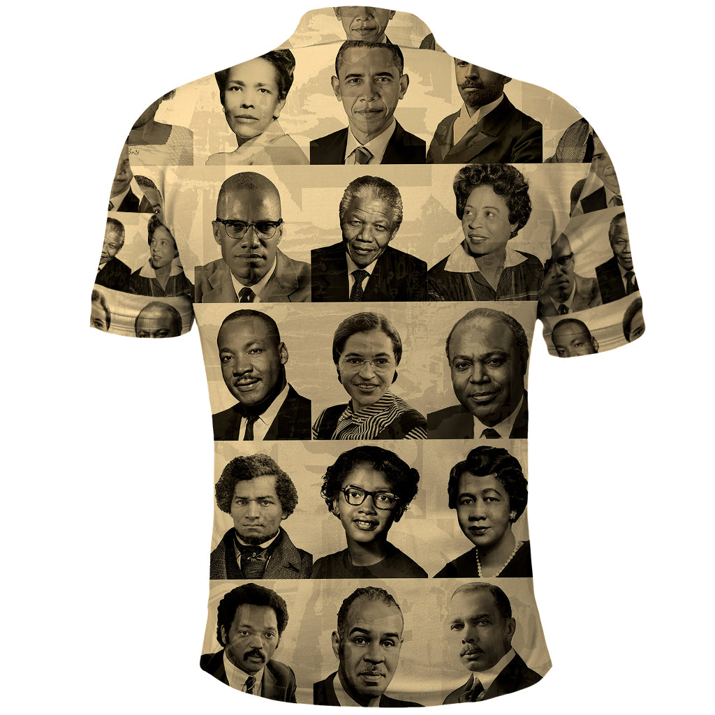 Civil Rights Leaders Polo Shirt African-American - Wonder Print Shop