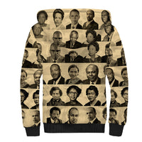 Civil Rights Leaders Sherpa Hoodie African-American - Wonder Print Shop