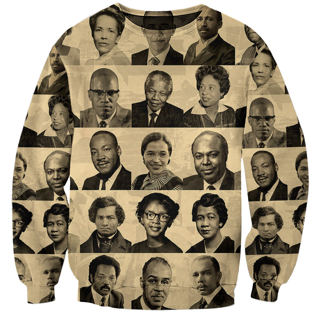 Civil Rights Leaders Sweatshirt African-American - Wonder Print Shop