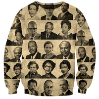 Civil Rights Leaders Sweatshirt African-American - Wonder Print Shop