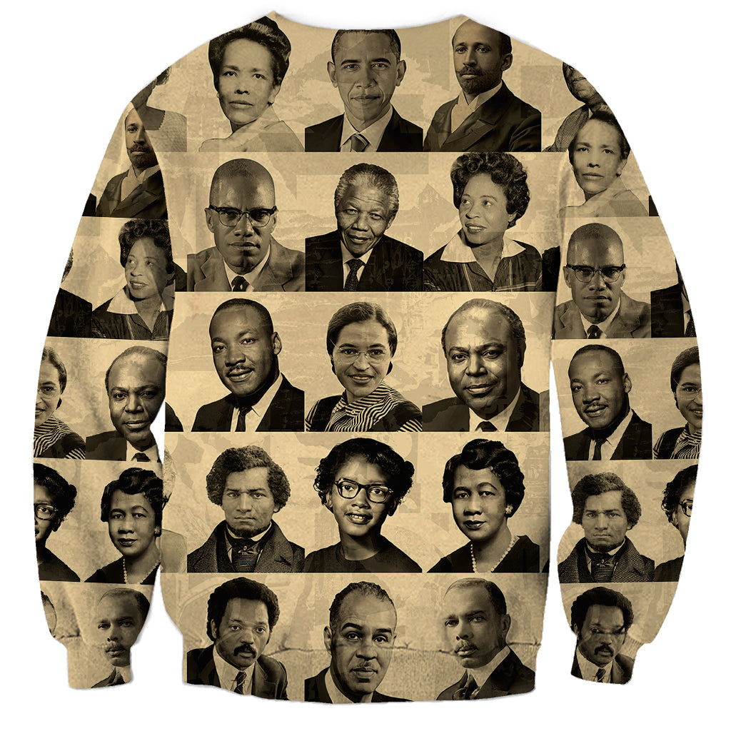 Civil Rights Leaders Sweatshirt African-American - Wonder Print Shop