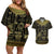 egypt-pharaoh-couples-matching-off-shoulder-short-dress-and-hawaiian-shirt-egyptian-hieroglyphs-and-symbols