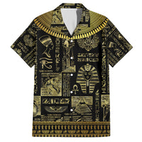 Egypt Pharaoh Hawaiian Shirt Egyptian Hieroglyphs and Symbols - Wonder Print Shop