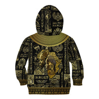 Egypt Pharaoh Kid Hoodie Egyptian Hieroglyphs and Symbols - Wonder Print Shop