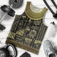 Egypt Pharaoh Men Tank Top Egyptian Hieroglyphs and Symbols - Wonder Print Shop