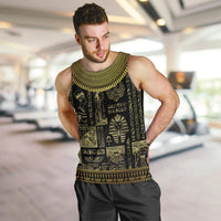 Egypt Pharaoh Men Tank Top Egyptian Hieroglyphs and Symbols - Wonder Print Shop