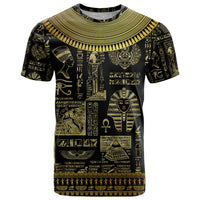 Egypt Pharaoh T Shirt Egyptian Hieroglyphs and Symbols - Wonder Print Shop