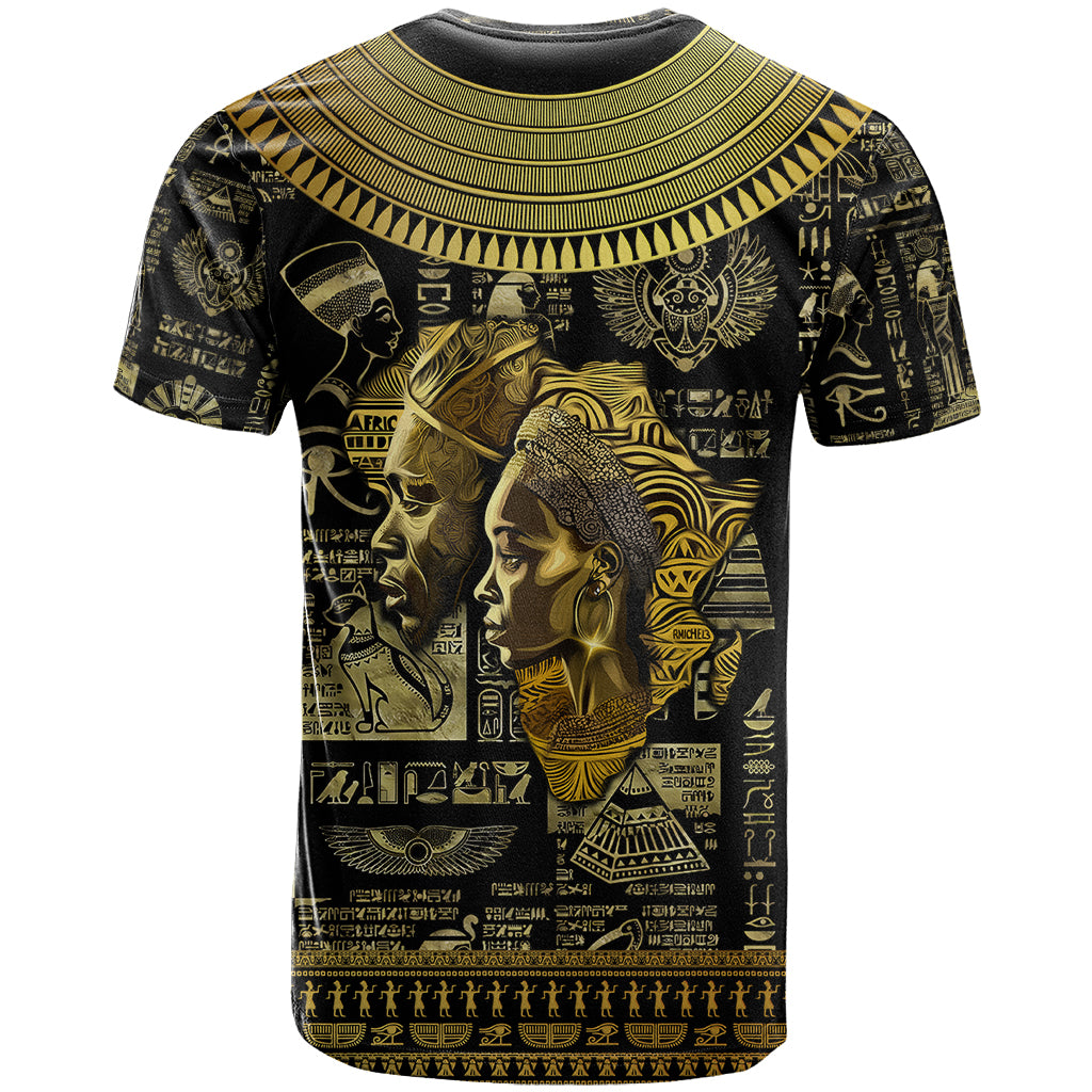 Egypt Pharaoh T Shirt Egyptian Hieroglyphs and Symbols - Wonder Print Shop