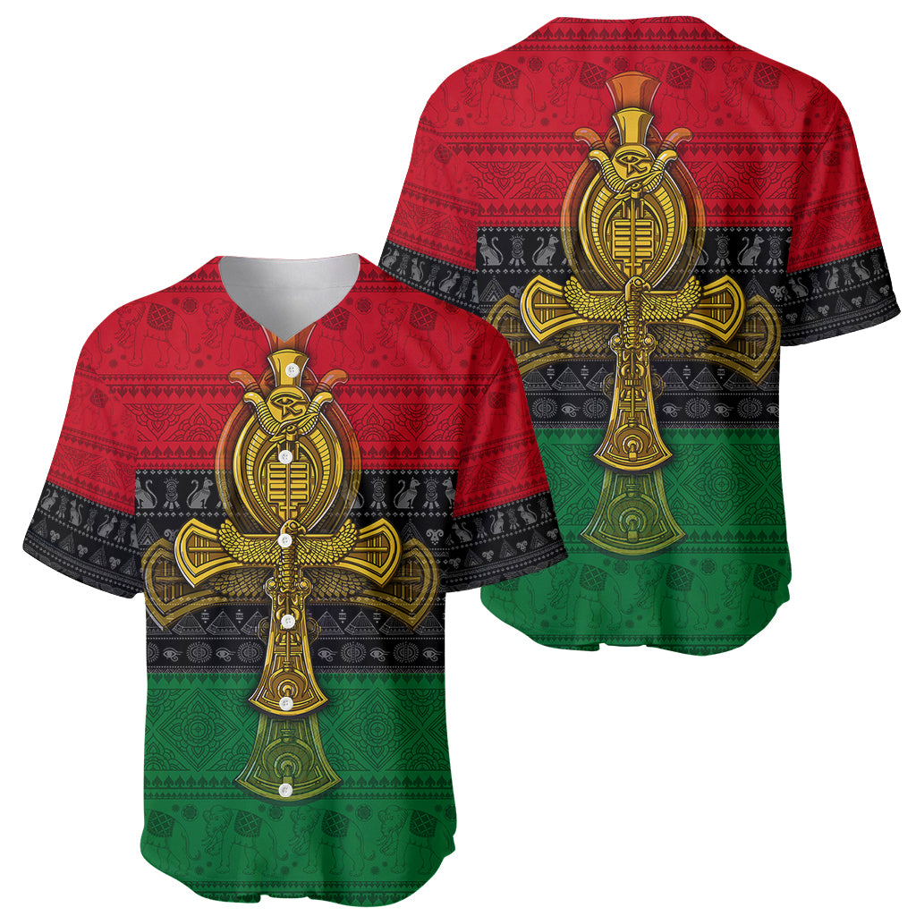 Pan African Ankh Baseball Jersey - Wonder Print Shop