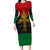 Pan African Ankh Family Matching Long Sleeve Bodycon Dress and Hawaiian Shirt - Wonder Print Shop