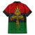 Pan African Ankh Family Matching Short Sleeve Bodycon Dress and Hawaiian Shirt - Wonder Print Shop