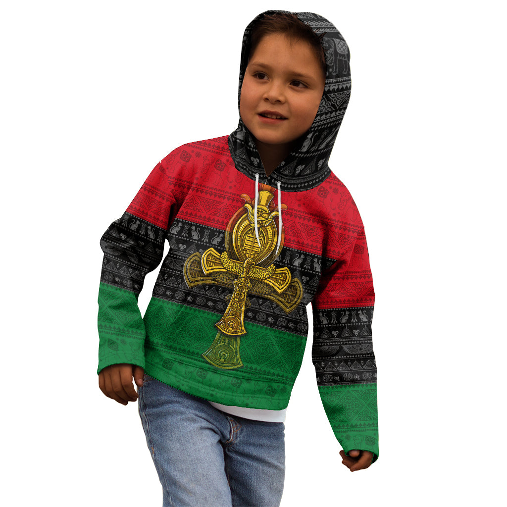 Pan African Ankh Kid Hoodie - Wonder Print Shop