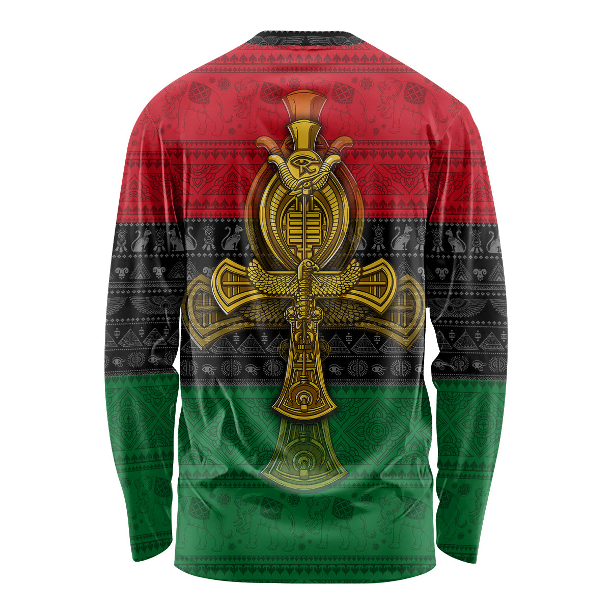 Pan African Ankh Long Sleeve Shirt - Wonder Print Shop
