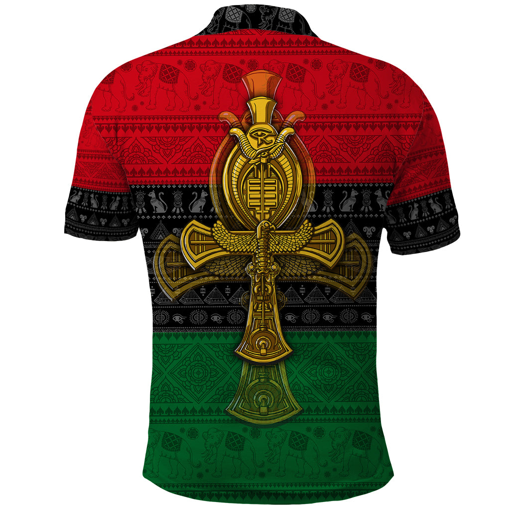 Pan African Ankh Polo Shirt - Wonder Print Shop