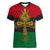 Pan African Ankh Women V Neck T Shirt - Wonder Print Shop